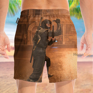 Ninja In The Night - Beach Shorts