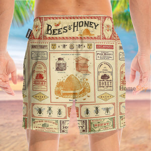 Bee And Honey - Beach Shorts