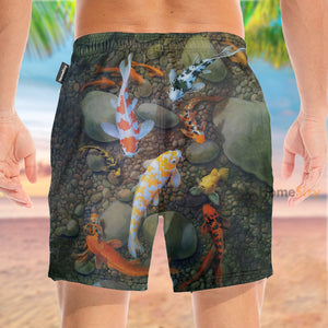 Koi Fish Tropical - Beach Shorts