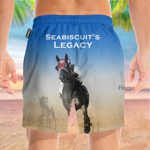 Seabiscuit Legacy Racing Horse - Beach Shorts