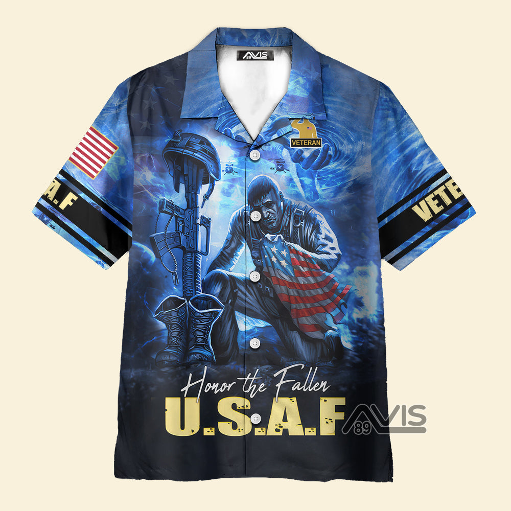 Avis89 Air Force Honor The Fallor U.S.A.F - Hawaiian Shirt