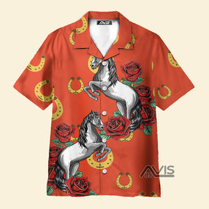 Kentucky My Derby Day Dress Racing Horseshoe - Hawaiian Shirt