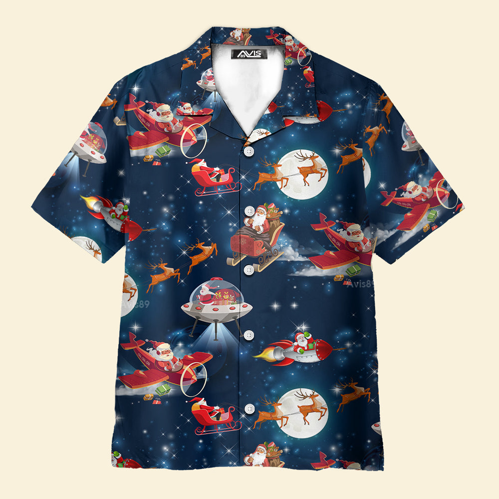 Christmas Astronaut Santa Claus - Gift For Men And Women - Hawaiian Shirt