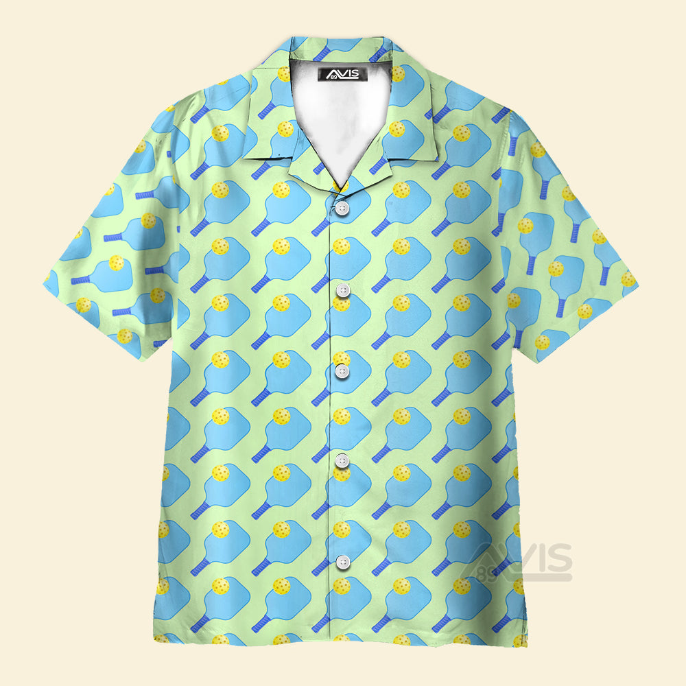 Avis89 Pickleball Blue Nature - Hawaiian Shirt 