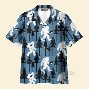 Avis89 Bigfoot And Katty  - Hawaiian Shirt