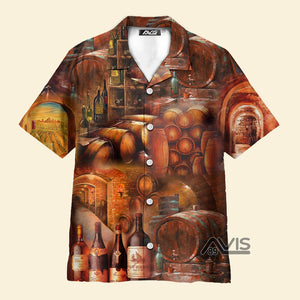 Avis89 Wine Tasting Daily From The Cellar - Hawaiian Shirt