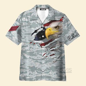 Avis89 Veteran Proud US Airforce Camouflage - Hawaiian Shirt