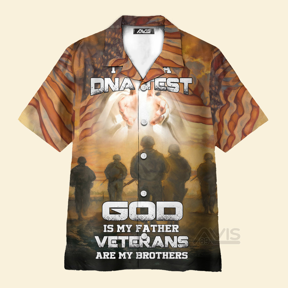 Avis89 I Took A DNA Test God Is My Father Veterans - Gift For Dad - Hawaiian Shirt