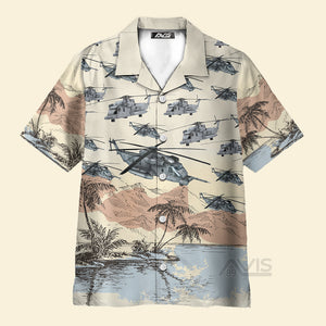 Avis89 US Air Force Sikorsky MH53 Pave Low - Hawaiian shirt