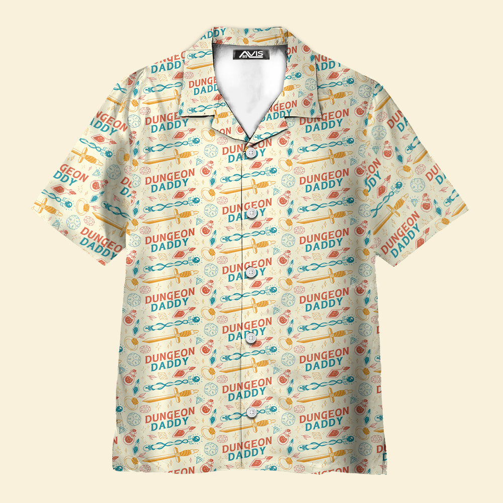 Dungeons And Dragons, DnD Button Up, Father Day Hawaiian Shirt