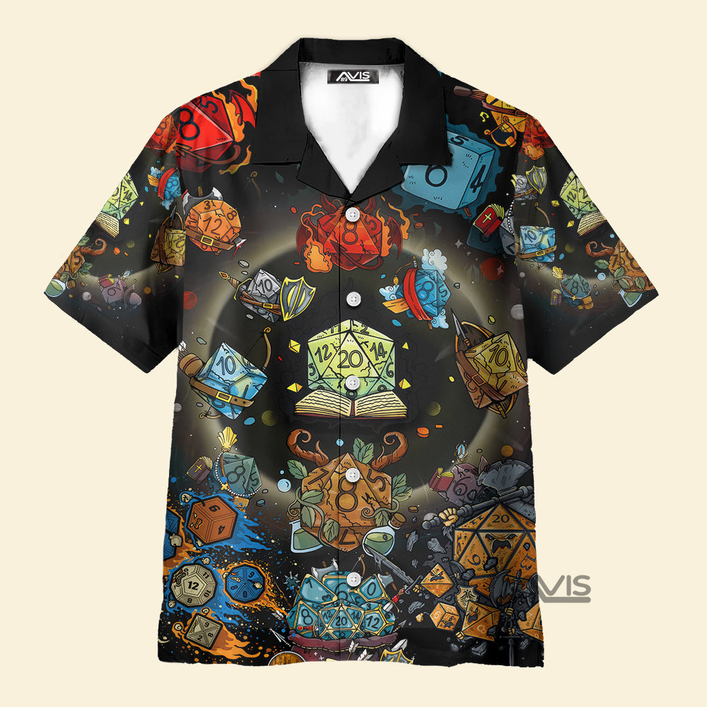 Avis89 D20 Dungeon And Dragon - Gift For Men And Women - Hawaiian Shirt