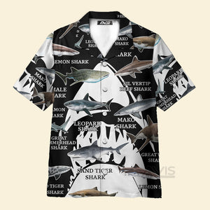 Avis89 Sharks Of The World - For Men And Women - Hawaiian Shirt