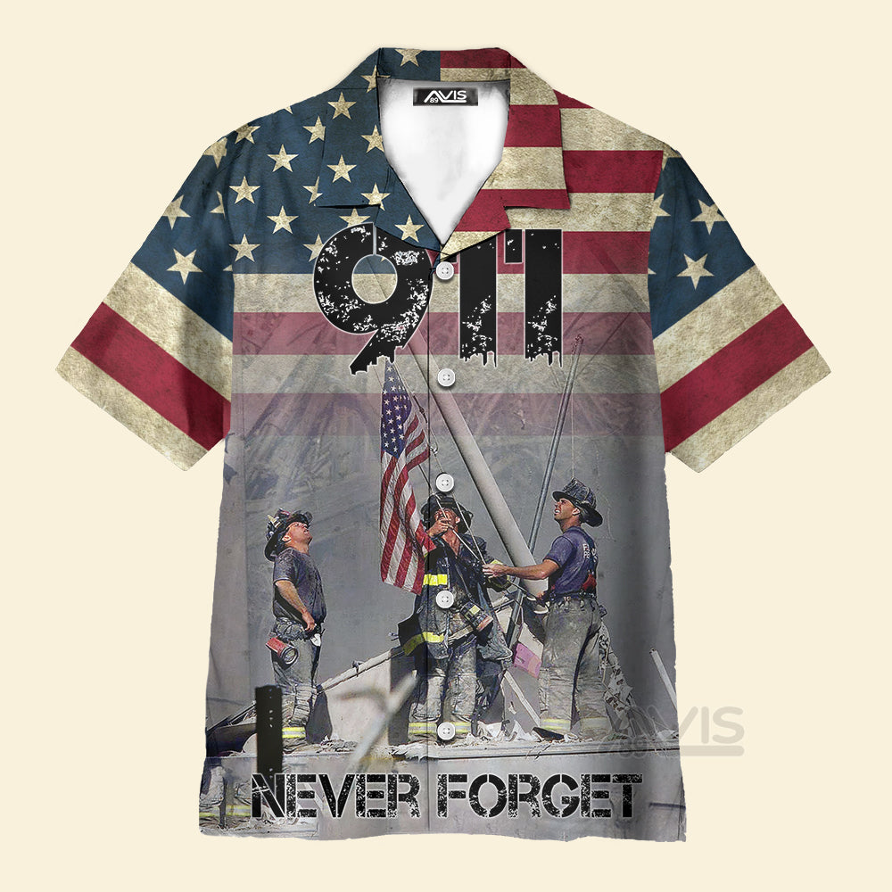 Avis89 USA Never Forget 9-11 Aloha - Hawaiian Shirt