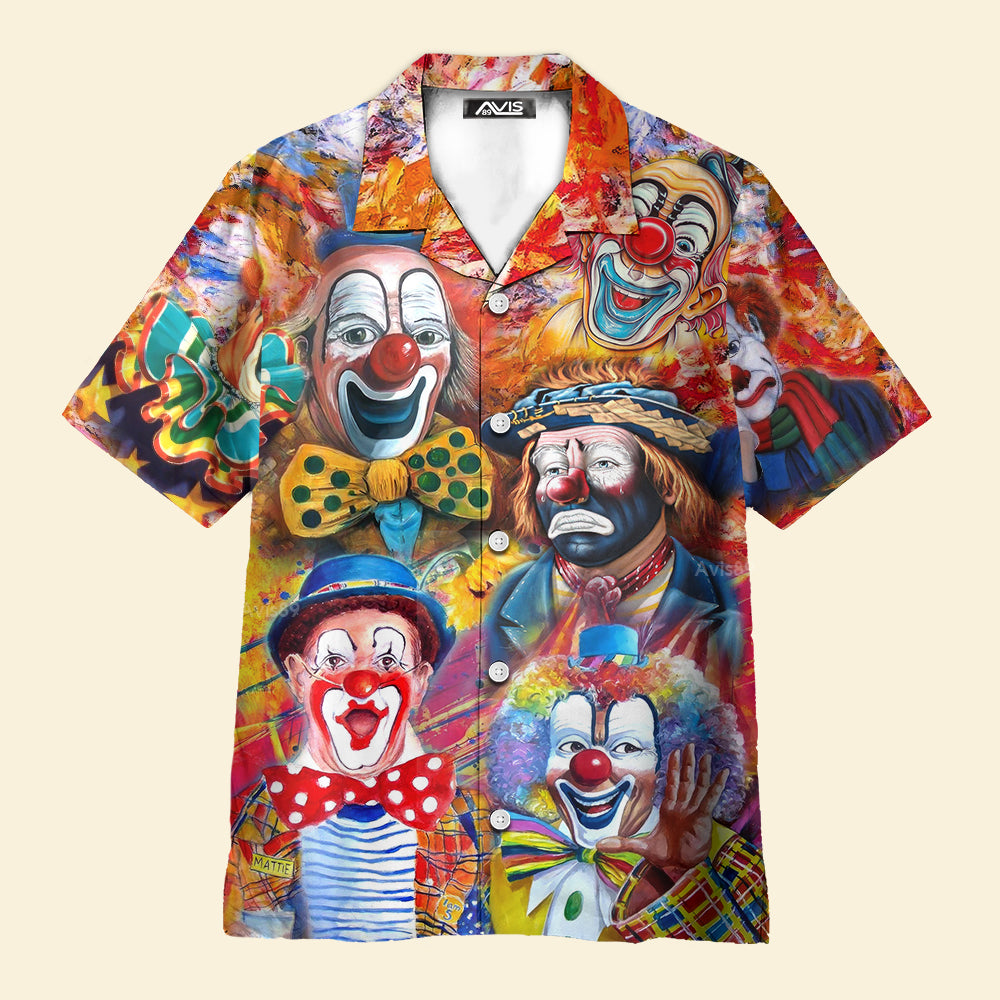 Clown Lovers Halloween Red - For Men And Women - Hawaiian Shirt