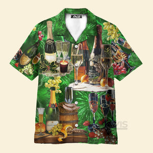 Avis89 Wine Lover Beautiful Green - Hawaiian Shirt