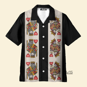 Avis89 Skull Playing Card Black Version - Hawaiian Shirt