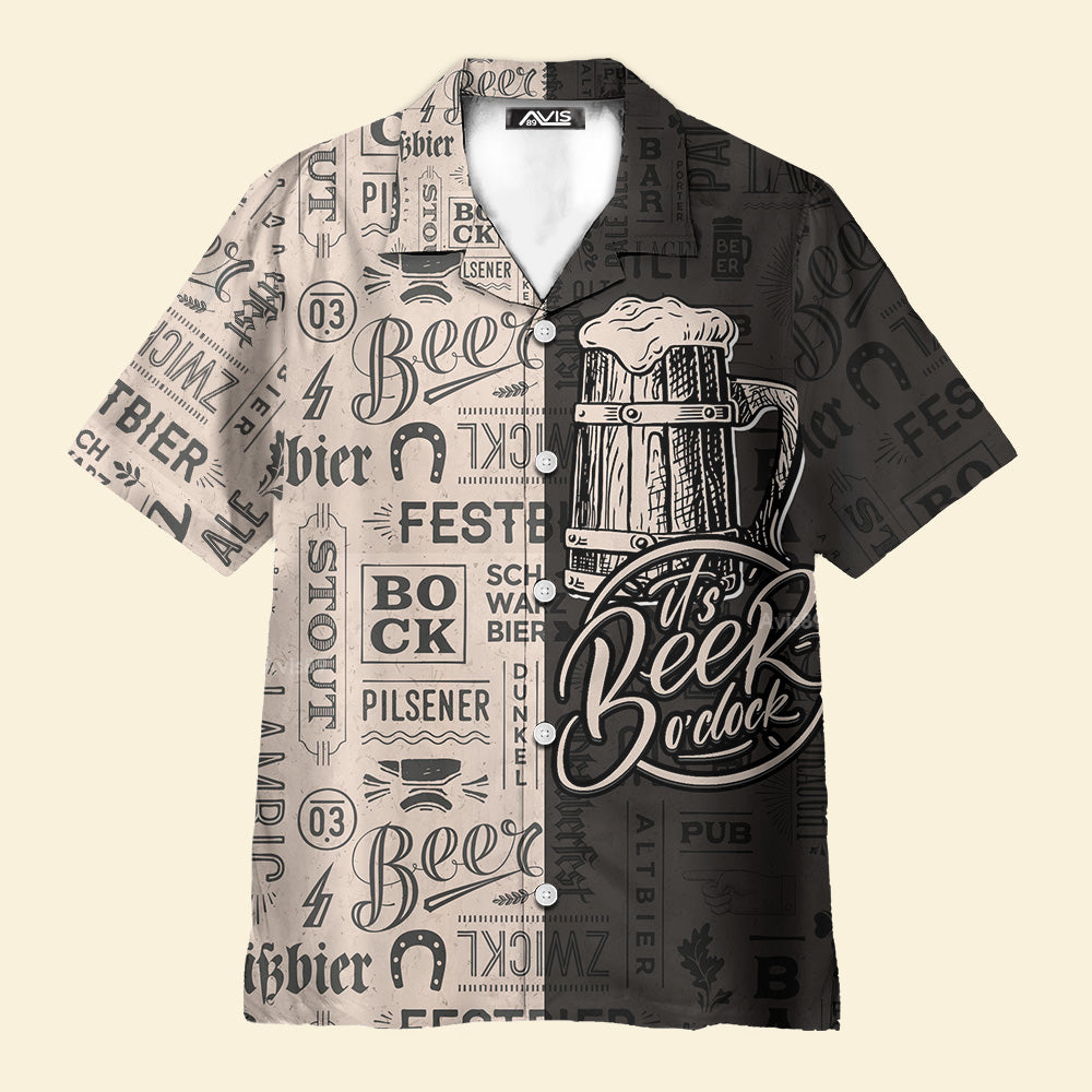 It's Beer O'clock Classic Style - Hawaiian shirt