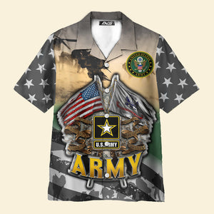 Veteran Proudly Served The US Army - Hawaiian Shirt