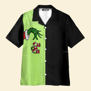 Christmas Monster Black - For Men And Women - Hawaiian Shirt