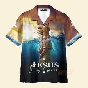 Avis89 Jesus It My Savior Hands In Water - Hawaiian Shirt