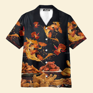 Avis89 Chicken Wing Fast Food Delicious - Gift For Food Lovers - Hawaiian Shirt