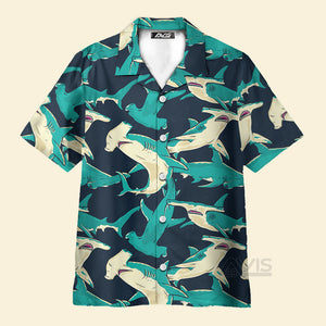 Avis89 Hammerhead Shark Pattern - For Men And Women - Hawaiian Shirt