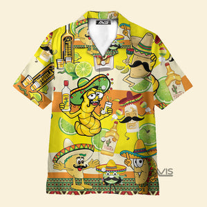 Avis89 Tacos Tequila Yellow Aloha - Hawaiian Shirt