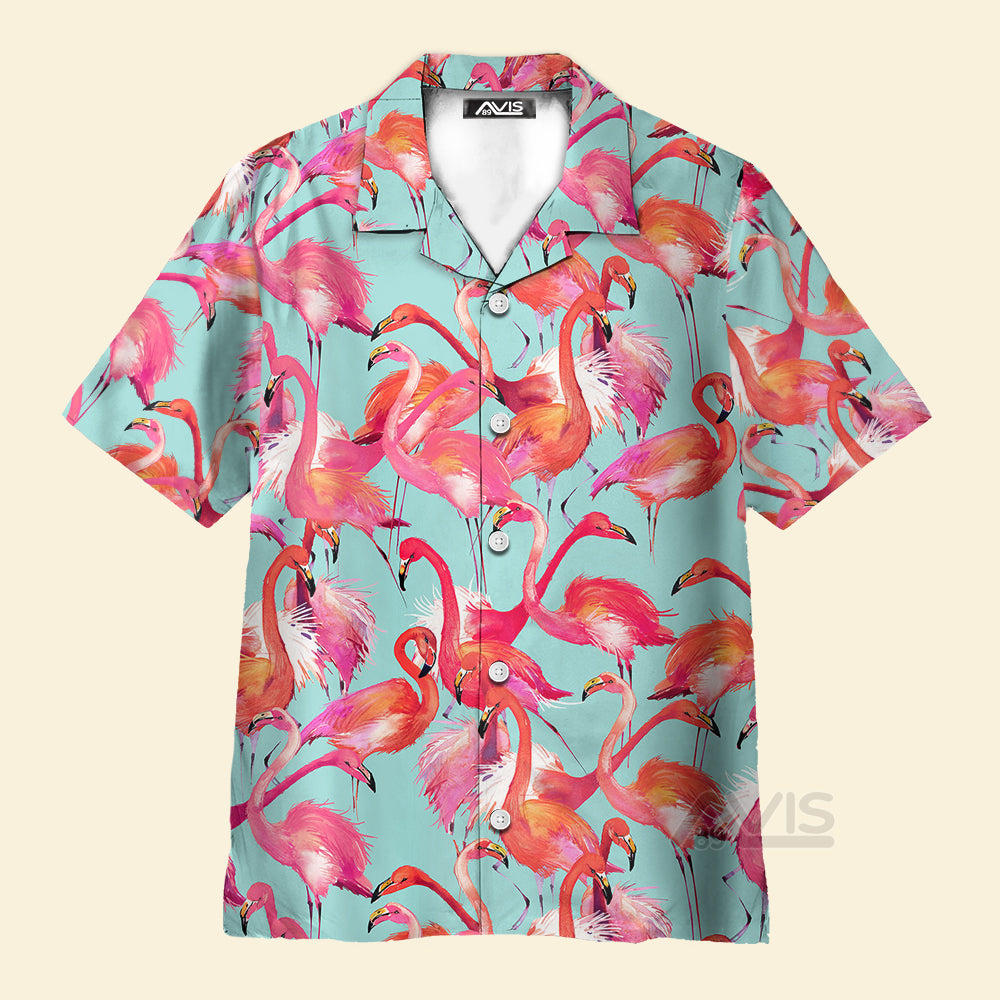 Avis89 Unique Flamingo Pattern D13 - Hawaiian Shirt