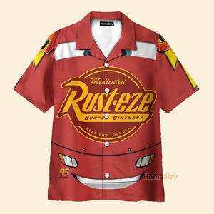 Cars Movie Lightning McQueen Cosplay Costume - Hawaiian Shirt