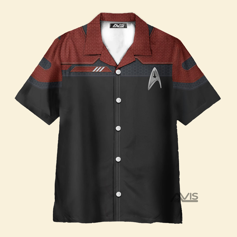 StarTrek Standard Duty Uniform Command Division Cool Cosplay Costume - Hawaiian Shirt