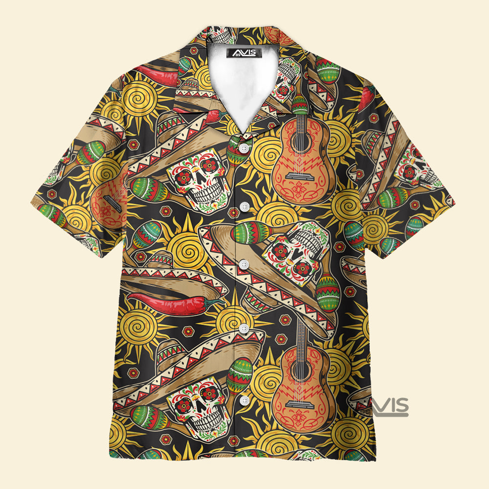 Avis89 Cinco de Mayo Skull Pattern - Hawaiian Shirt