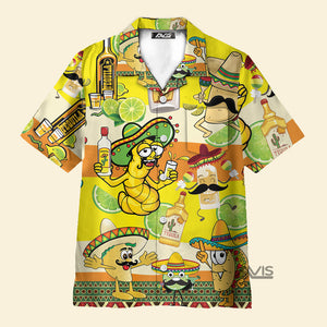 Avis89 Tacos Tequila Yellow Aloha - Hawaiian Shirt