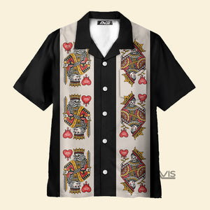 Avis89 Skull Playing Card Black Version - Hawaiian Shirt