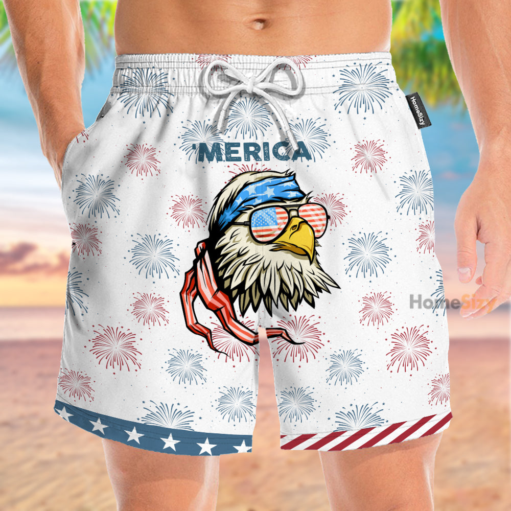 American Pride Eagle - Beach Shorts