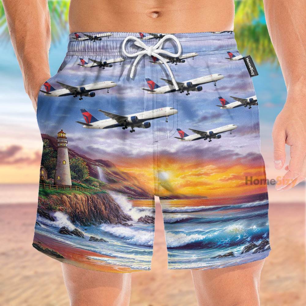 Boeing Delta Air Lines - Beach Shorts