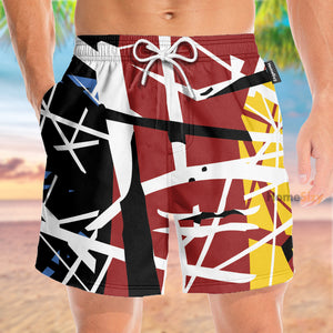 Frankenstrat RGB Mix Cosplay Costume - Beach Shorts