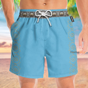 Elvis Presley Blue Cosplay Costume - Beach Shorts