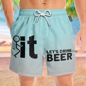 Let's Drink Beer Funny - Beach Shorts