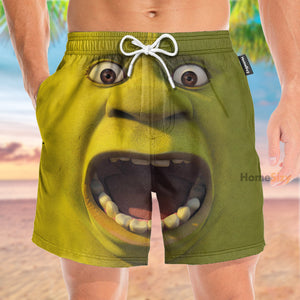 Stop Staring At My Shrek Cosplay Costume - Beach Shorts