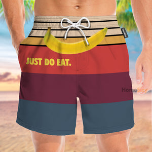 Stop Staring At My Banana Just Do Eat Funny - Beach Shorts