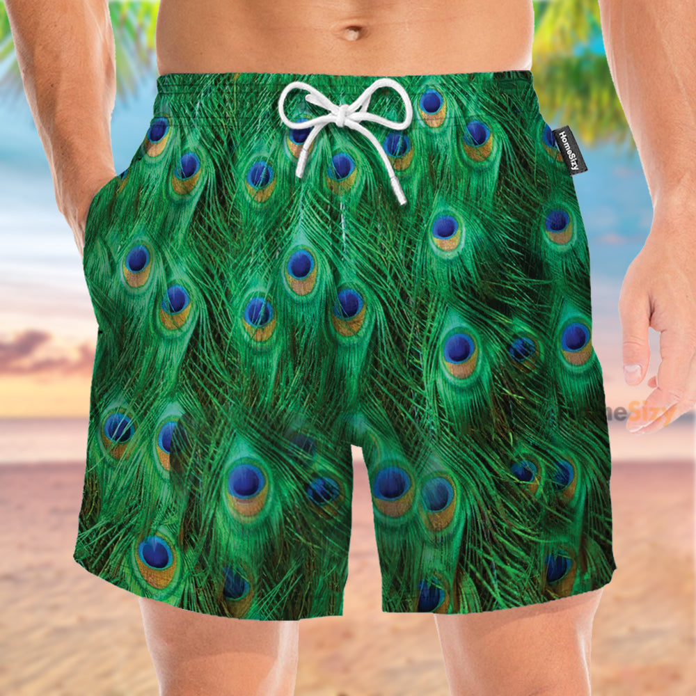 Peacock Cosplay Costume - Beach Shorts