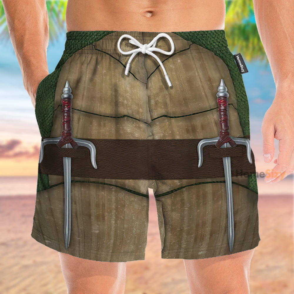 TMNT Raphael Raph Cosplay Costume - Beach Shorts