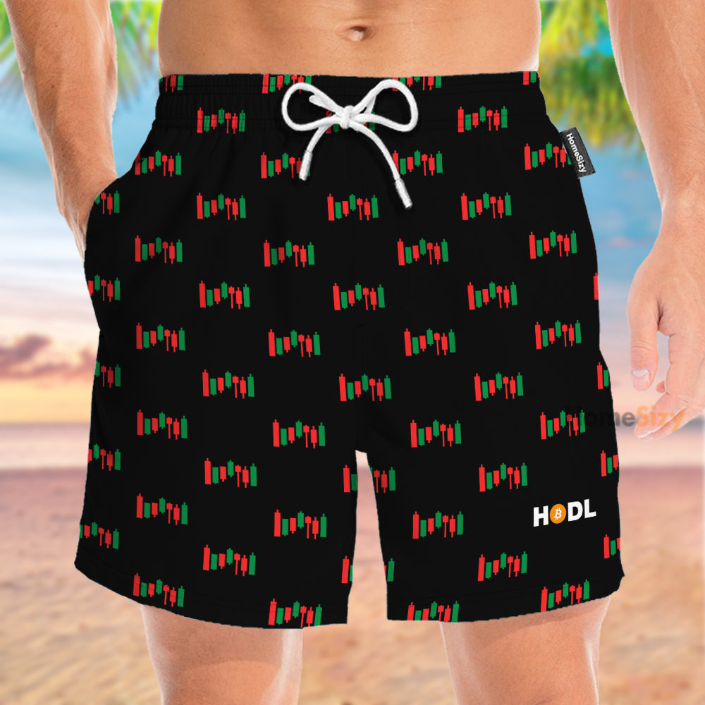 Bitcoin Trader Investment Hold - Beach Shorts