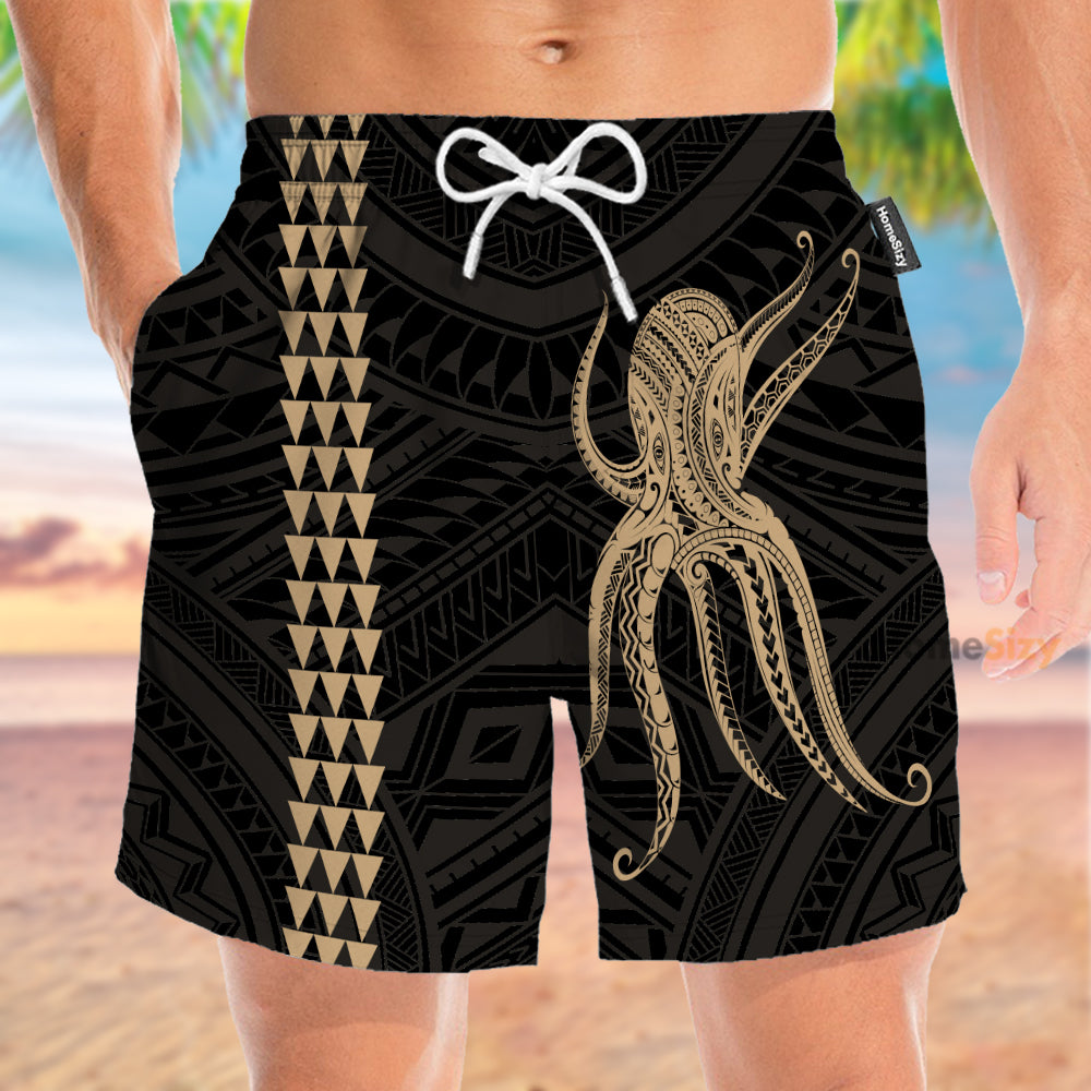 Polynesian Octopus - Beach Shorts