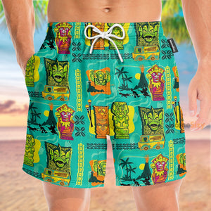 Scooby Doo Movie x Tiki Cosplay Costume - Beach Shorts