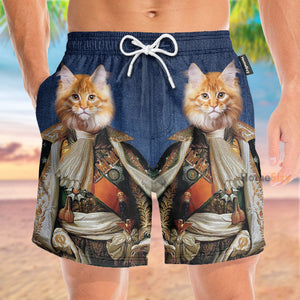 Napoleon Persian Cat Funny - Beach Shorts