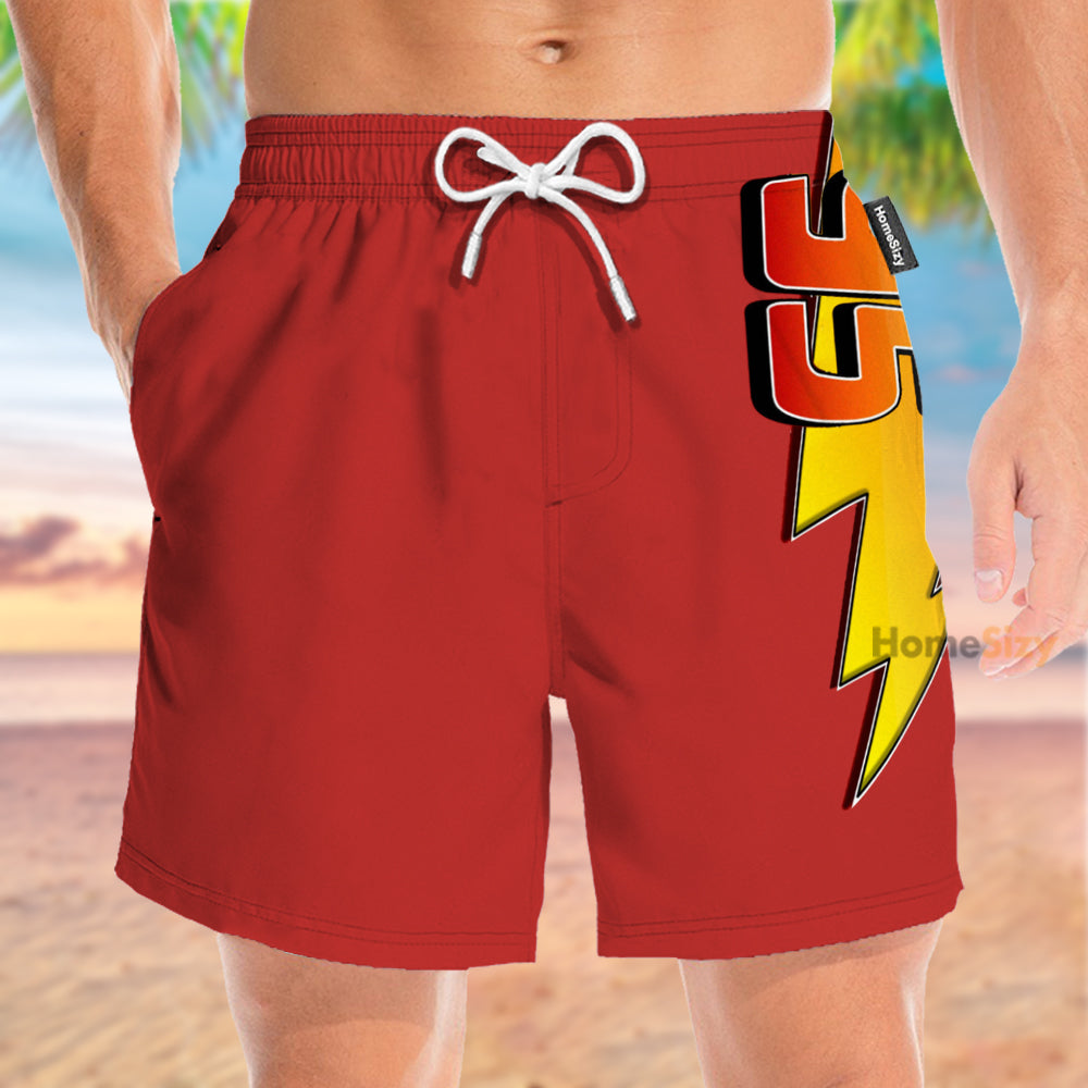 Cars Movie Lightning McQueen Cosplay Costume - Beach Shorts