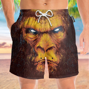 Angry Gorilla Summer Vacation Tropical - Beach Shorts