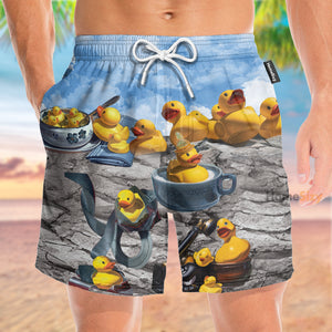 Duck Better With Rubber - Beach Shorts