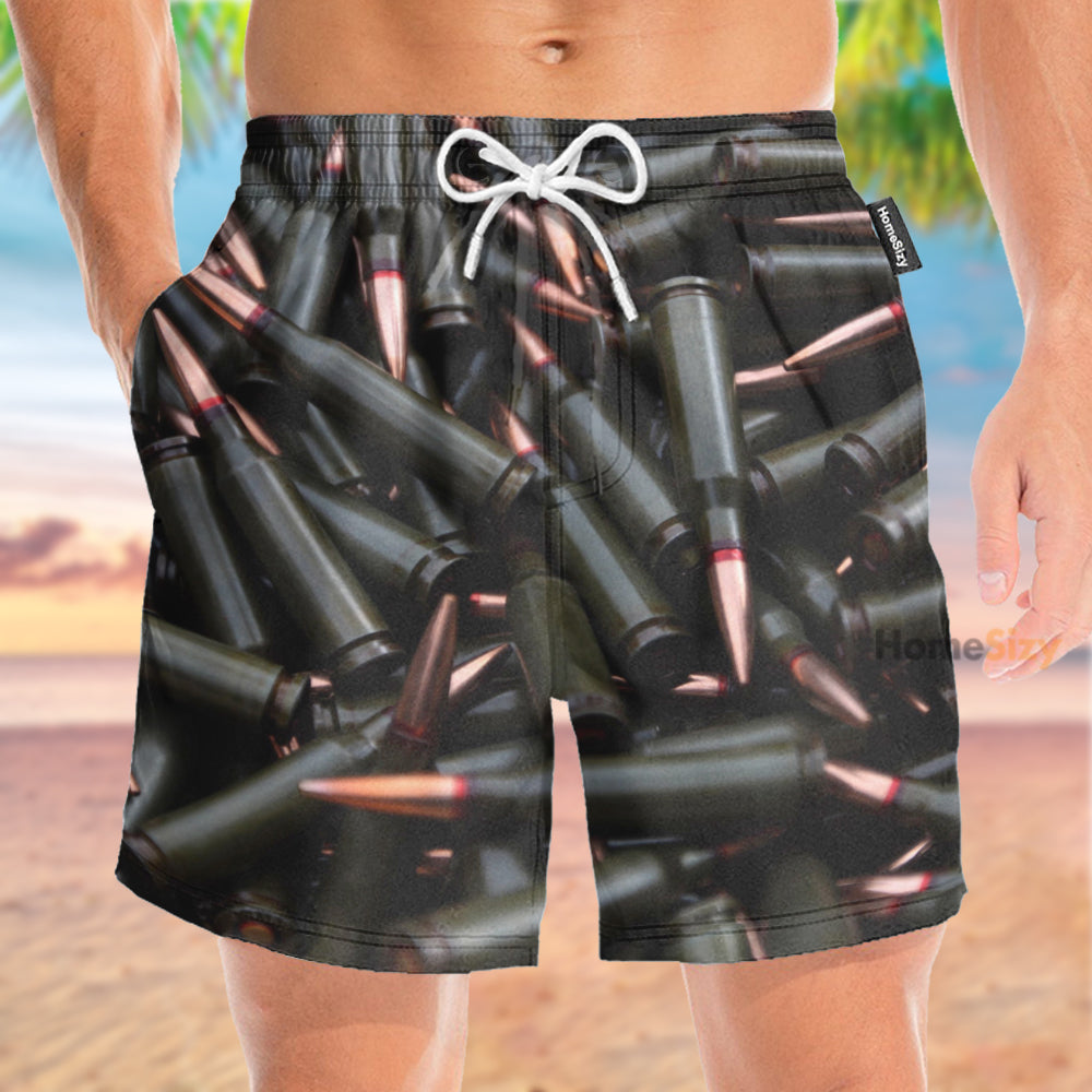 Bullets Pattern - Beach Shorts